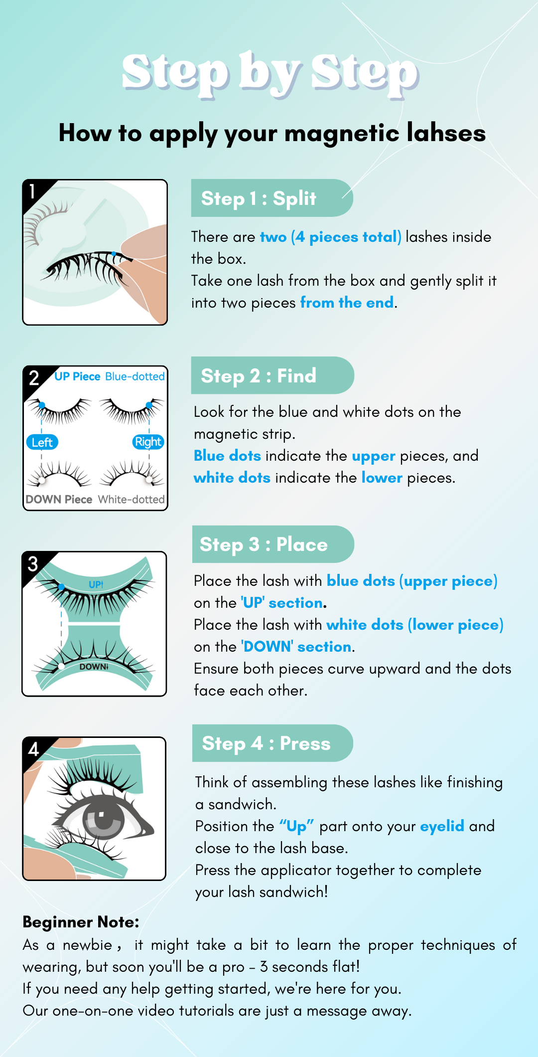 LAfabs R-SLM Soft Magnetic Eyelashes - Natural Style