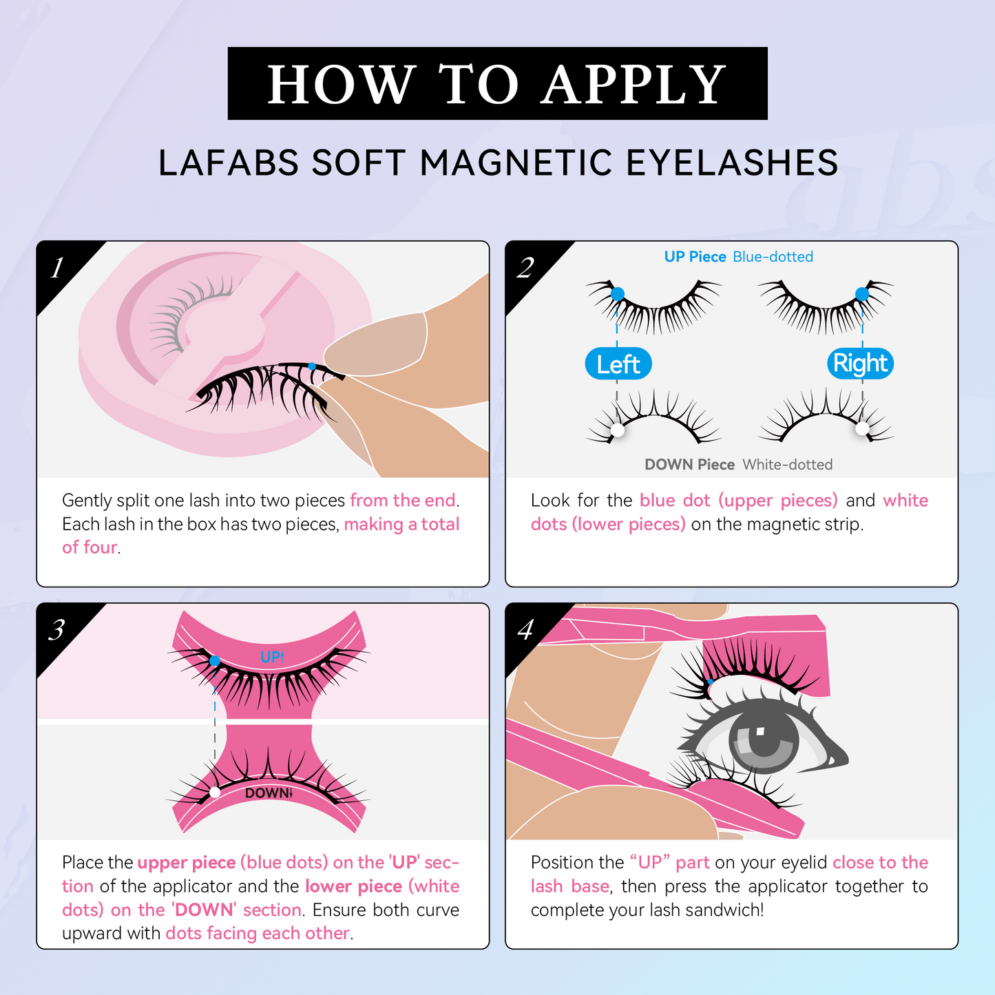 LAfabs R-SLM Soft Magnetic Eyelashes - Bold Style